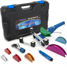 Blue Pipe Tube Bender Set, No Reverse, for 1/4” to 7/8” O.D | Lite model 90°