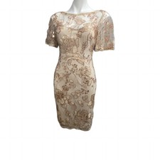 Adrianna Papell NWT Embroidered Cocktail Dress Size 4