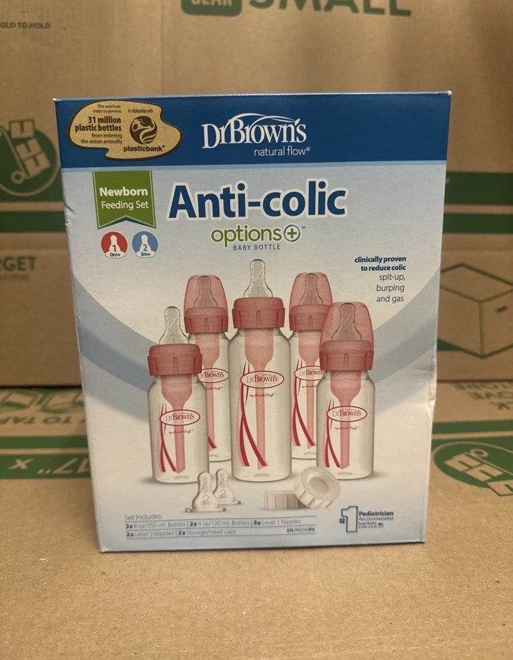 Dr. Brown's Options Feeding Bottles Gift Set in Pink
