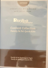Story Book Creator Plus: Content Collection Family  Pet Quick Kits, CD, NEW