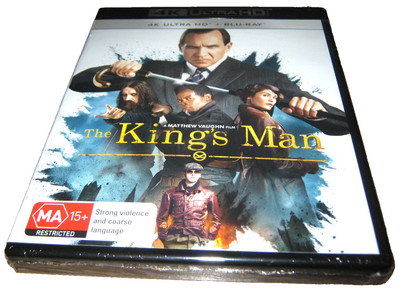 The King's Man - Ralph Fiennes - New Sealed 4K Ultra HD Blu-Ray - Region B
