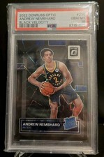 2022 Optic Andrew Nembhard Black Velocity /39 PSA Gem MT 10 Pop 9