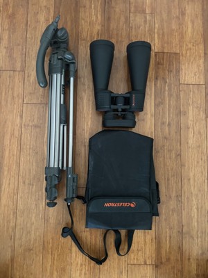 Celestron SkyMaster 15x70mm Binocular - and Solidex VT-92XT tripod