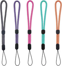Wrist Lanyards Adjustable Length 6 Pcs Small Strap Wrist Short Lanyard for Keys