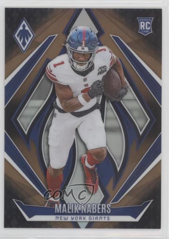 2024 Panini Phoenix Rookies Bronze Fade 122/125 Malik Nabers #221 Rookie RC