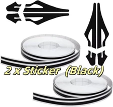 Spurtar Car Pinstripe Tape, 2 Rolls x 32Ft Pinstriping Automotive Tape, Black