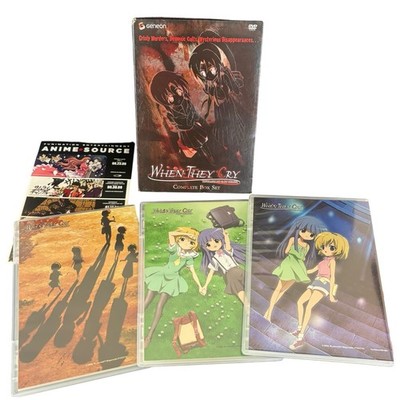 When They Cry Higurashi No Naku Koroni Complete DVD Box Set Geneon 2006 OOP RARE