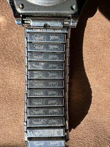 Vtg TIMEX Indiglo Men’s Digital Watch w SPEIDEL Stainless Steel Expansion Band - Picture 6 of 6