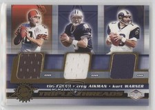 2001 Impressions Triple Threads Tim Couch Troy Aikman Kurt Warner #14 HOF v2l