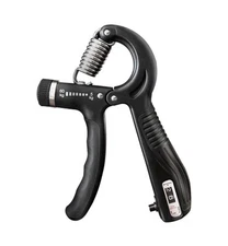 Hand Grip Strength Trainer 22-132lb Adjustable Resistance Exercises w/ Counter