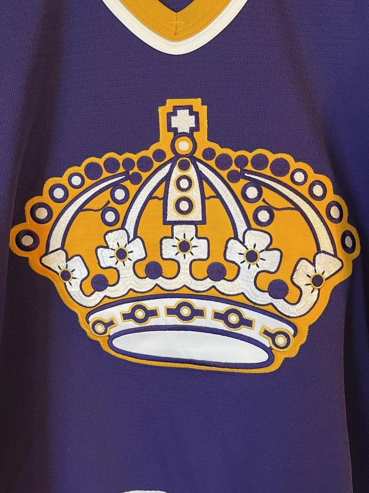 Camiseta deportiva de hockey para hombre 54 vintage de Los Angeles Kings CCM Richards #18 Foto 2 de 4