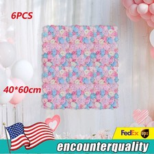 6pcs Wedding Artificial Flower Wall Floral Wall Panel for Party Backdrop Decor