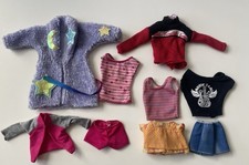 10 Vintage BARBIE Clothing Lot Sweater, Tops, Shorts, Robe, Skirt