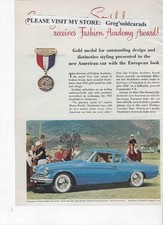 Original 1953 Studebaker Commander Vintage Print Ad Original 1953 Studebaker Commander Vintage Print Ad
