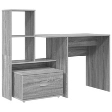 Image of Desk with Drawer with Shelf with Storage Engineered Wood Office Modern vidaXL