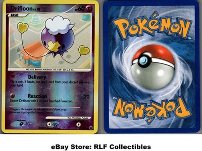 2008 Pokemon, D&P Majestic Dawn, #61/100 Drifloon, Reverse Holo Common