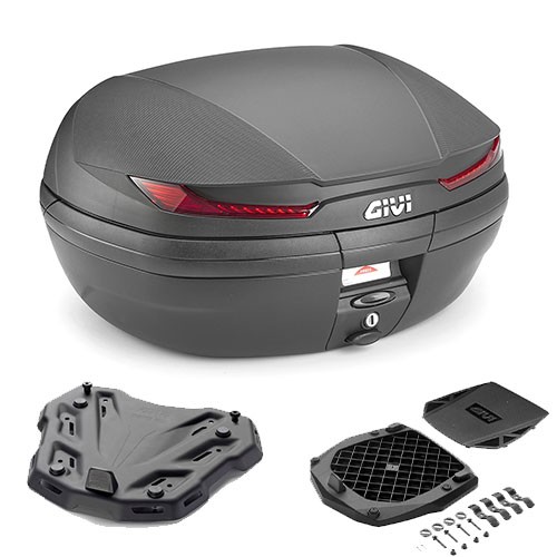 Givi V45N Bauletto 45LT Schwarz + Piastra FüR Triumph Bonneville T100 2017-2018-image