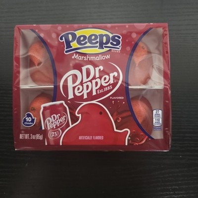 Peeps Dr Pepper Marshmallow Chicks Easter Candy 10 Count 3 oz Pack