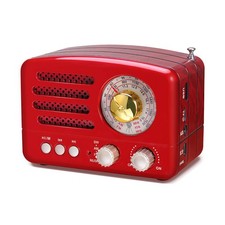 J-160 Retro Vintage AM FM Radio with Bluetooth Speaker, Gifts for Mom, USB/TF...