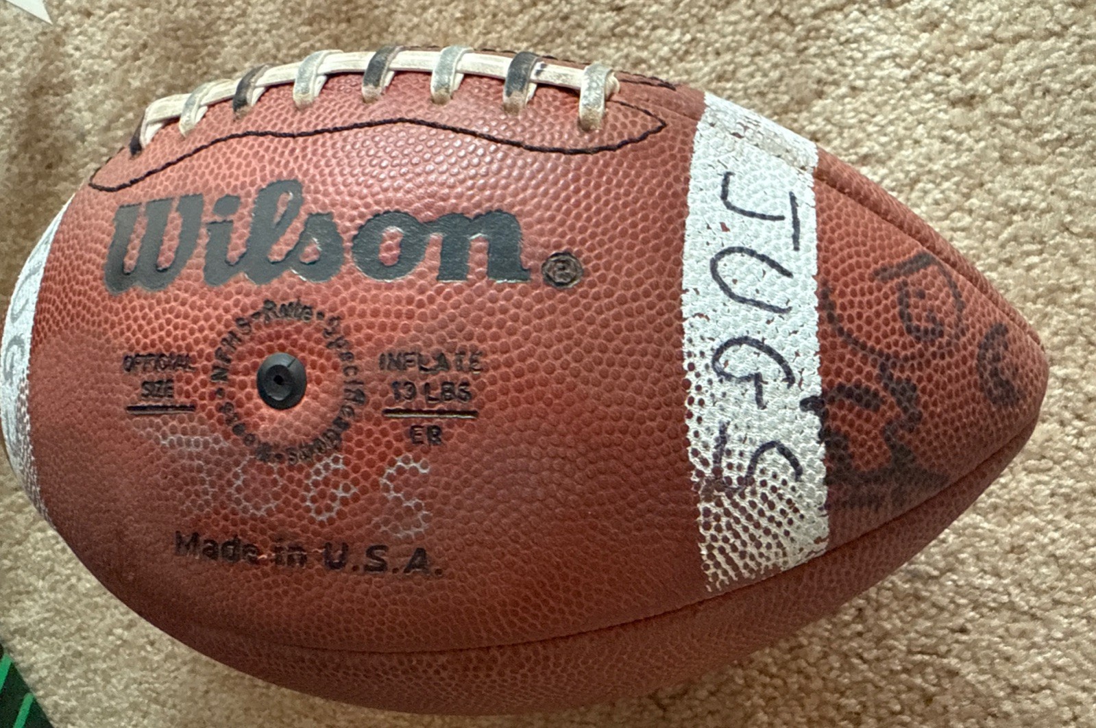 Friday Night Lights Billy Bob Thornton Signed Football Autographed Movie Prop