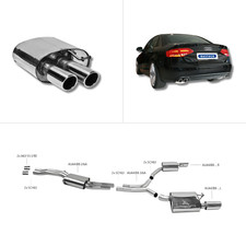 Bastuck Komplettanlage - 08+ Audi A4/ A5 B8 6-Zylinder Turbo/ 8-Zylinder V8