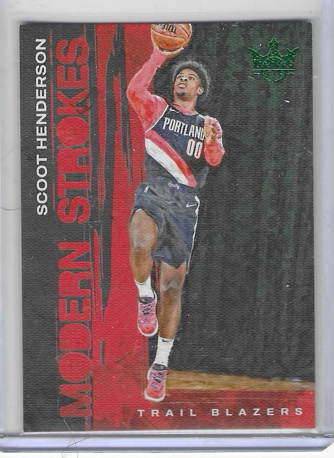 2023-24 Panini Court Kings - Modern Strokes Scoot Henderson #20 Jade /25 (RC)
