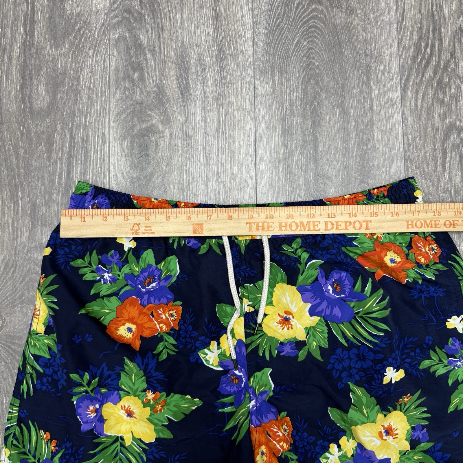Polo Ralph Lauren Hawaiian Tropical Floral Swim Trunks Shorts Men's size XL thumbnail 6