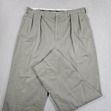 Vintage Polo Ralph Lauren Andrew Chino Pant Mens 38x32 Fits 37x31.5 Pleated