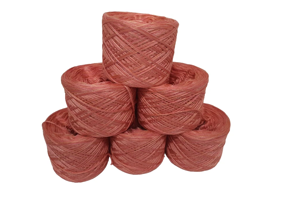 Edles Garn Viskose / Merino Rosa Aprikose meliert 855 Gramm / 2220 m Lauflänge - Bild 3 von 4