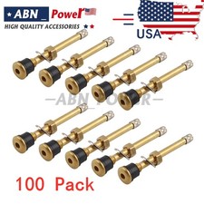 100 Kit Tr572 Truck Tire Valve Stem Wheels 22.5 24.5 For Rim .625.holes L4