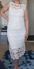 White Lace Dress Size 10 Papaya 