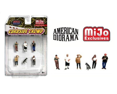 American Diorama 1/64 CURBSIDE CROWD Die Cast FIGURES #AD-2429MJ