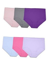 Women's Breathable Underwear Regular  10 Brief Brief - Cotton Mesh - 6 Pack