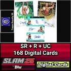 Topps WWE Slam Topps Royalty 25 SR+R+UC 168 Card Set