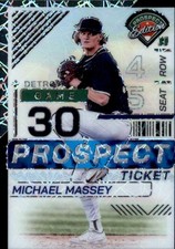 2024 Panini Prospect Edition #50 Michael Massey Black Velocity Holo #/39