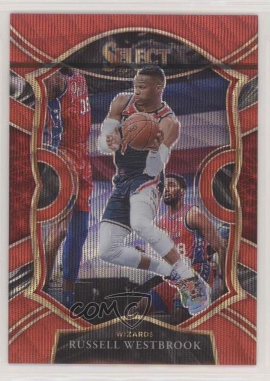 2020-21 Panini Select Concourse Red Wave Prizm Russell Westbrook #39 0c6