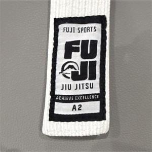 Fuji  Premium Jiu Jitsu A2 Belt White - Pearl Weave Deluxe