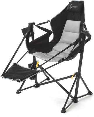 Heavy Duty Folding Hammock Chair with Footrest, 300Lb Capacity, Padded Comfort