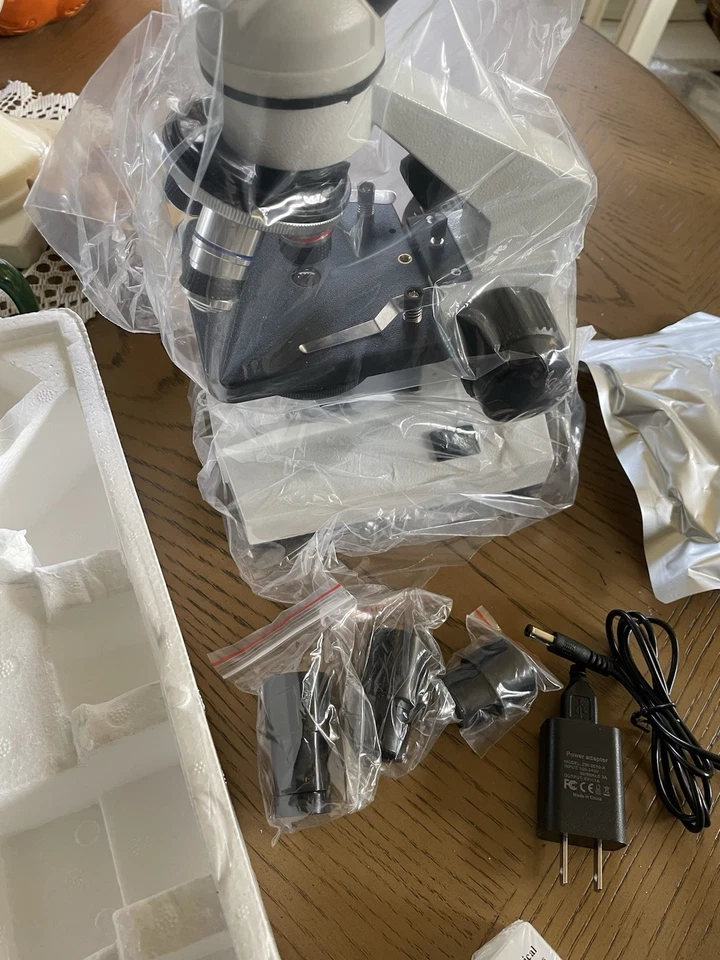 Compound Monocular Microscope 2000X Set For Kids Adult With Slides & Phone Mount - Image 2 of 4