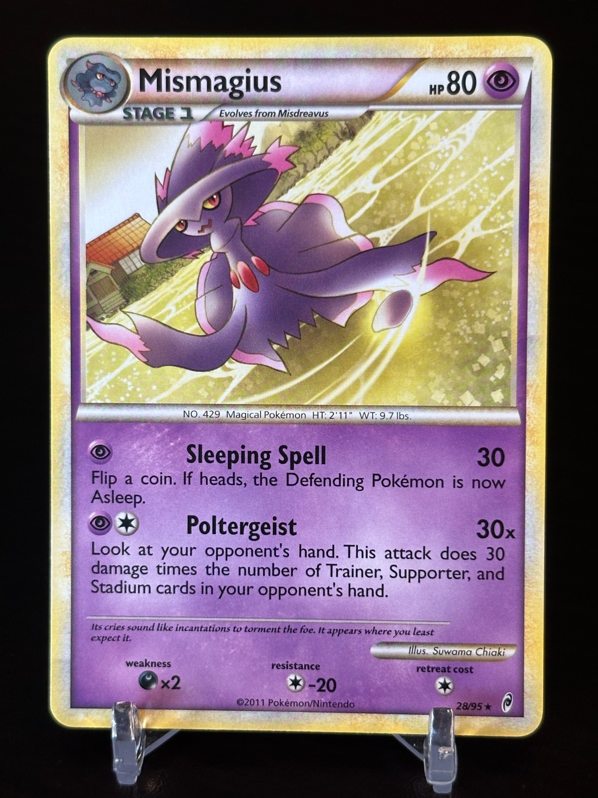 Pokemon Mismagius 28/95 Call of Legends Rare NM