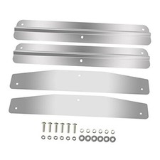 Pair 2 24" Stainless Steel Mudflap Weights with Backing Plate