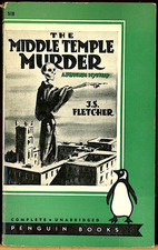 1943 Penguin Books #518 THE MIDDLE TEMPLE MURDER By J.S. Fletcher SKELETON Cover