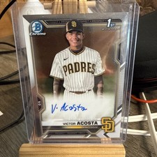 2021 Bowman Chrome 1ST AUTO Victor Acosta San Diego Padres