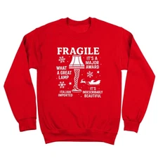 FRAGILE Leg Lamp - Funny Xmas Story Red Ryder Humor SM-5X New Sweatshirt