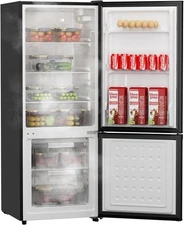 7.1 Cu.Ft Refrigerator with Bottom Freezer, Double Door Fridge, Large Capacity