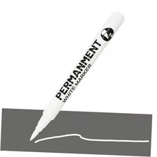 White Acrylic Paint Brush Pens Permanent Marker Painting Coloring Pens White-1