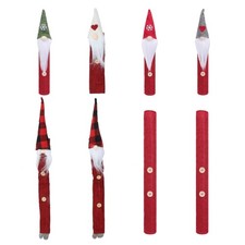 8Pcs Christmas Cartoon Gnome Dwarf Microwave Refrigerator Door Handle Covers