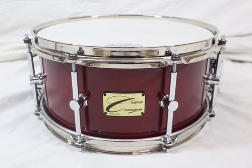 Canopus Custom Order 13x6" Maple Snare Drum 8-Ply Nitro LQ Red Used