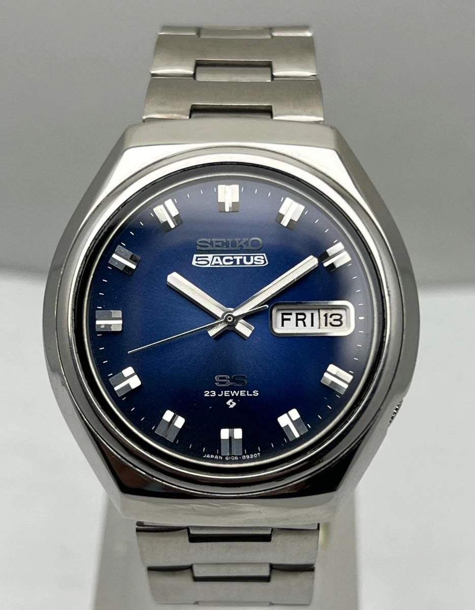 Seiko 5 Stainless Steel Band Wristwatches with 23 Jewels for sale