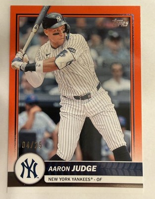 Aaron Judge 2026 Topps Flagship Baseball Costco Exclusive Orange /25 Yankees